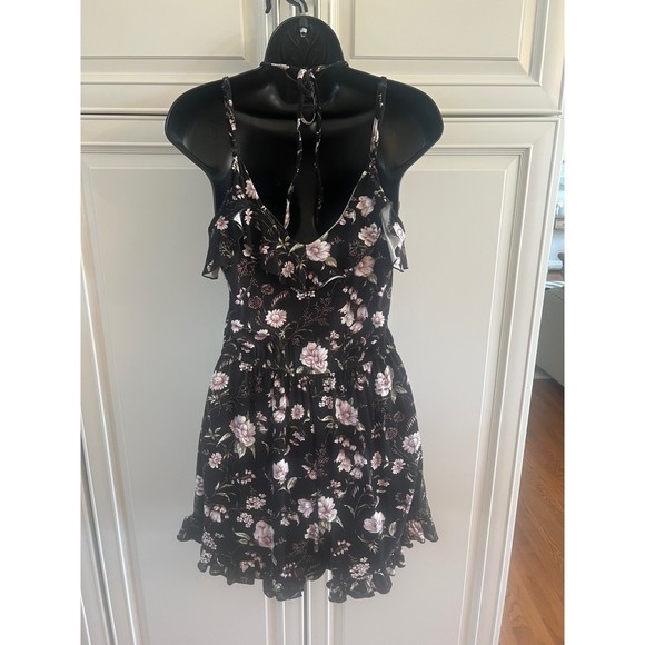 American Eagle Soft & Sexy Romper Floral Ruffle Sleeveless Size Small NWT‎ - Picture 5 of 8